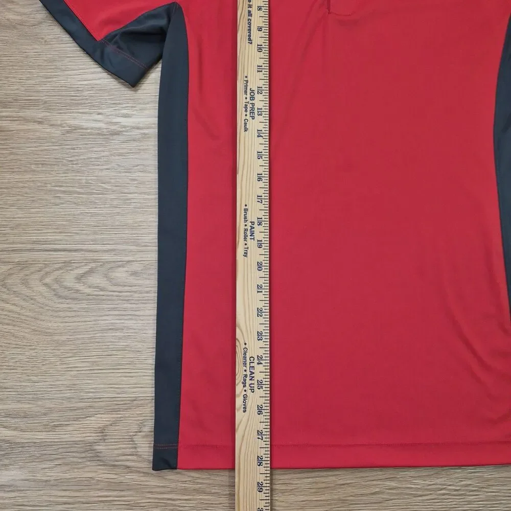 Ohio State Buckeyes Nike Performance Polo Shirt Adult S Red Black Short Sleeve